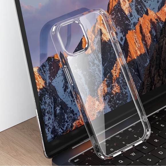 OPXYL Clear iPhone 14 Smartphone Case with Screen Protectors & Lens Protectors - Picture 7 of 12